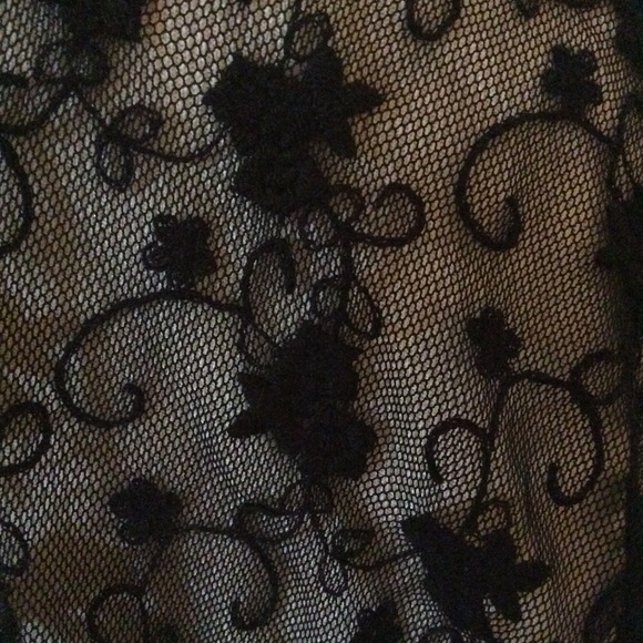 Never worn NWT black sheer fringe detail - Picture 4 of 4